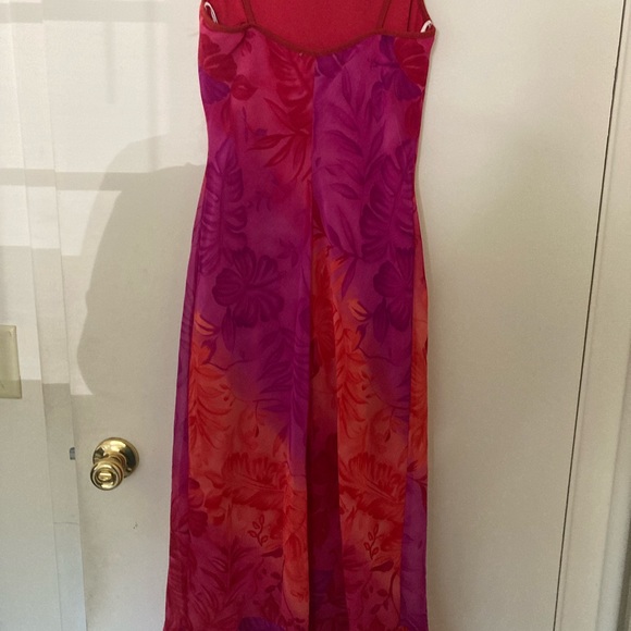 Vintage Arden B Dress Bright Floral Red Pink, Purple &OrangeMulticolored Style - Picture 3 of 12